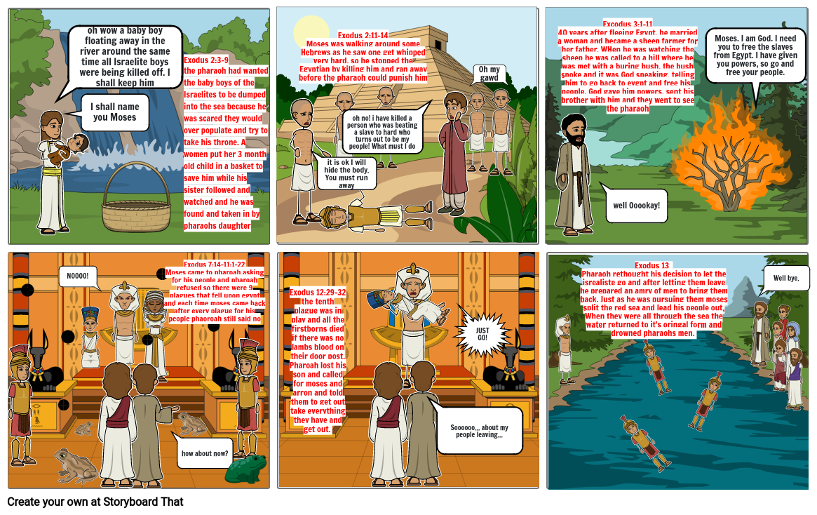 Moses comicbook strip