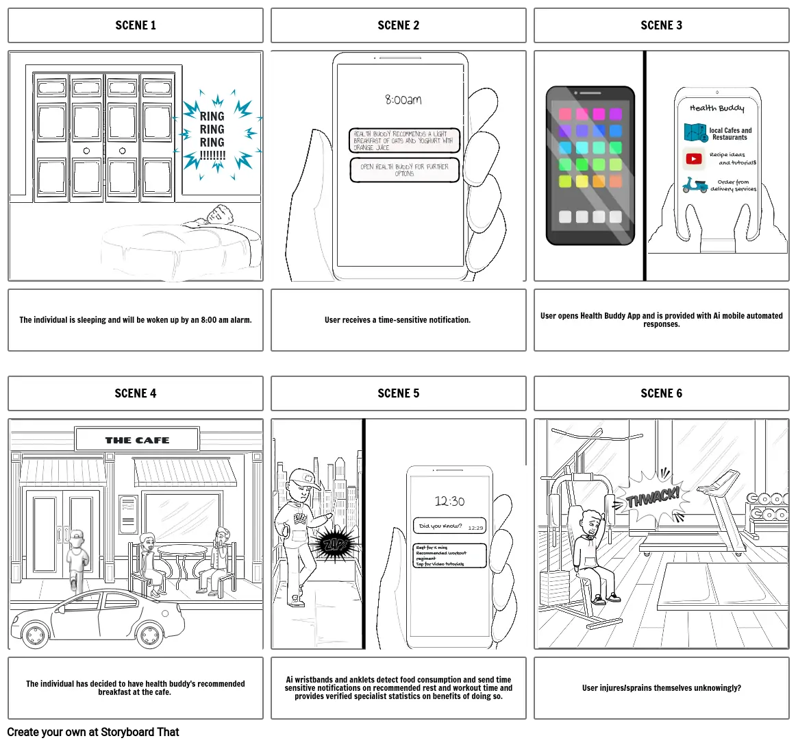 Health Buddy Story Board