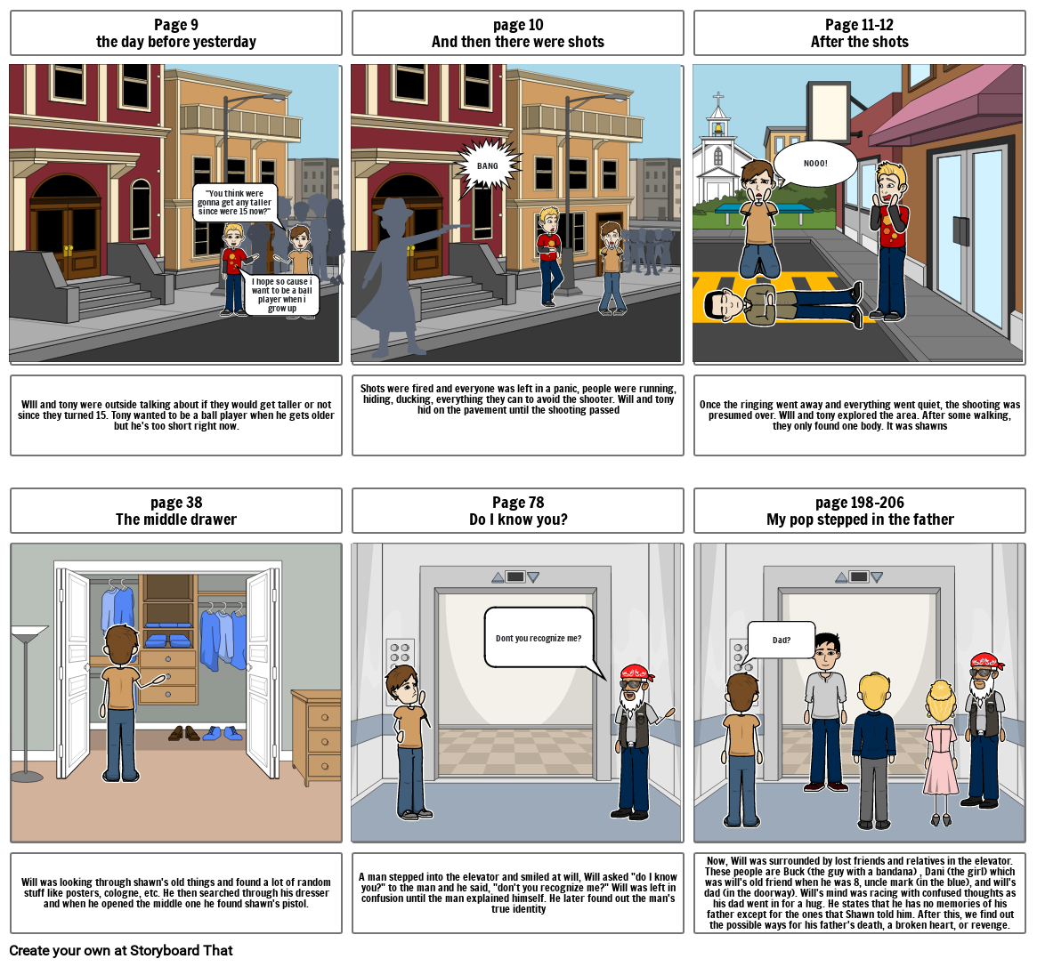 long way down storyboard