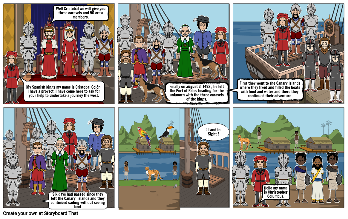 Matías Descubrimiento de América Ingles COMIC