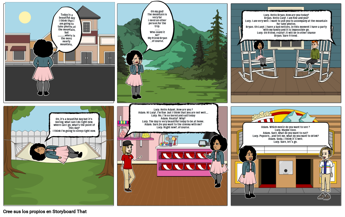 leisure activities Storyboard by ea12a92e