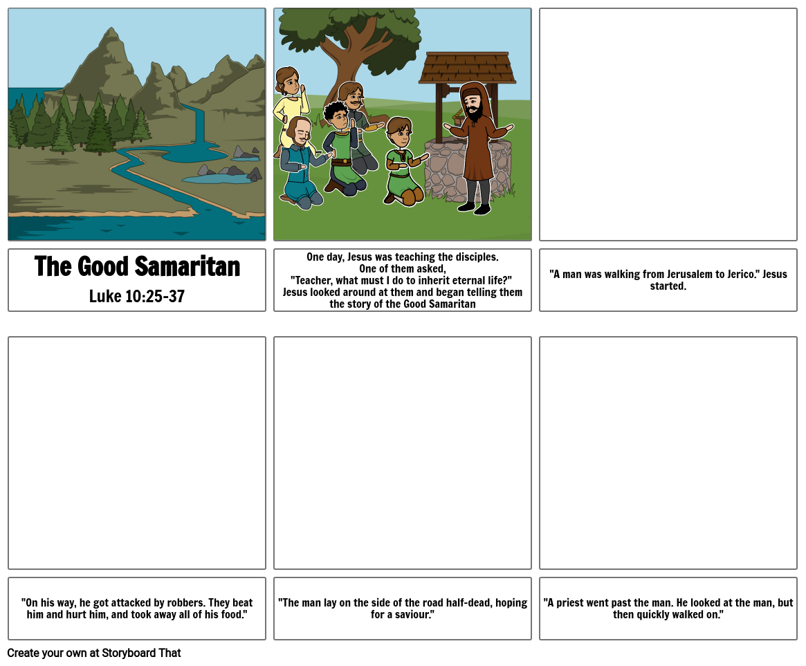 The Good Samaritan Storyboard by ea130e6c