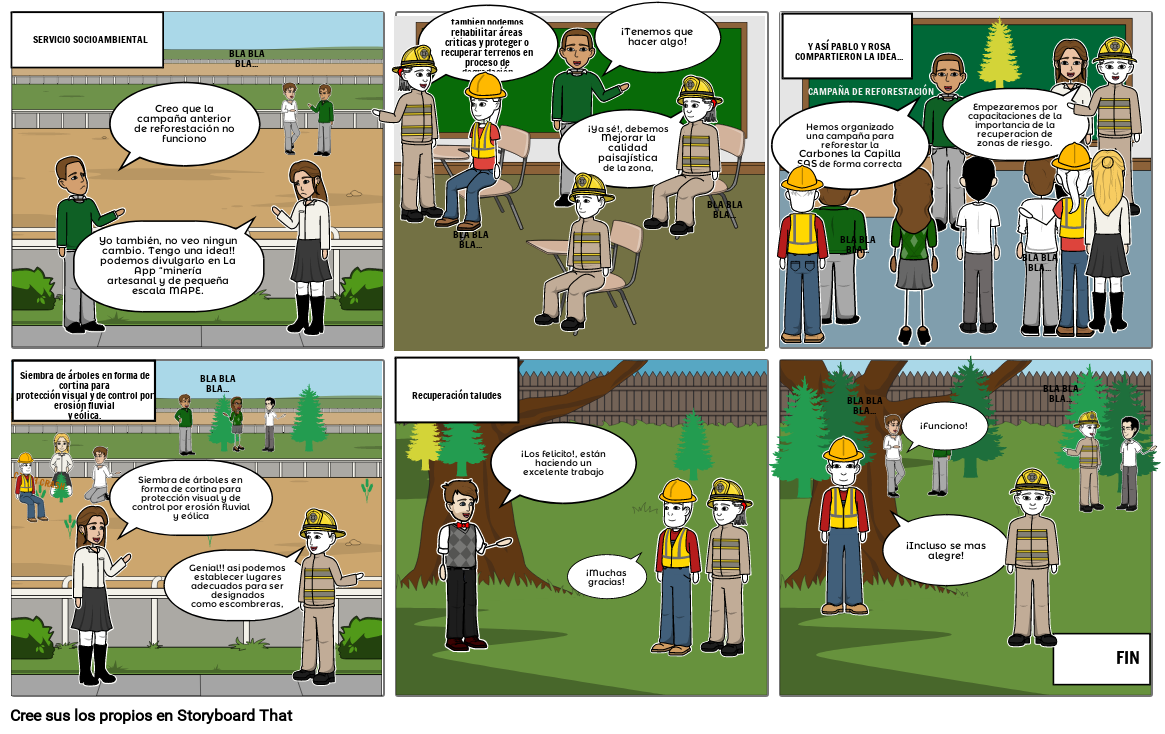 Storyboard- servicio socioambiental