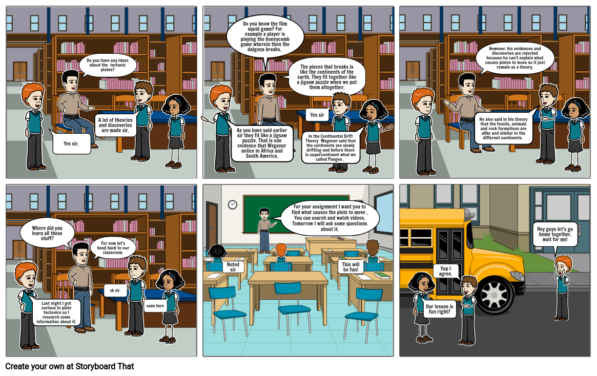 plate tectonics Storyboard por ea460c9e