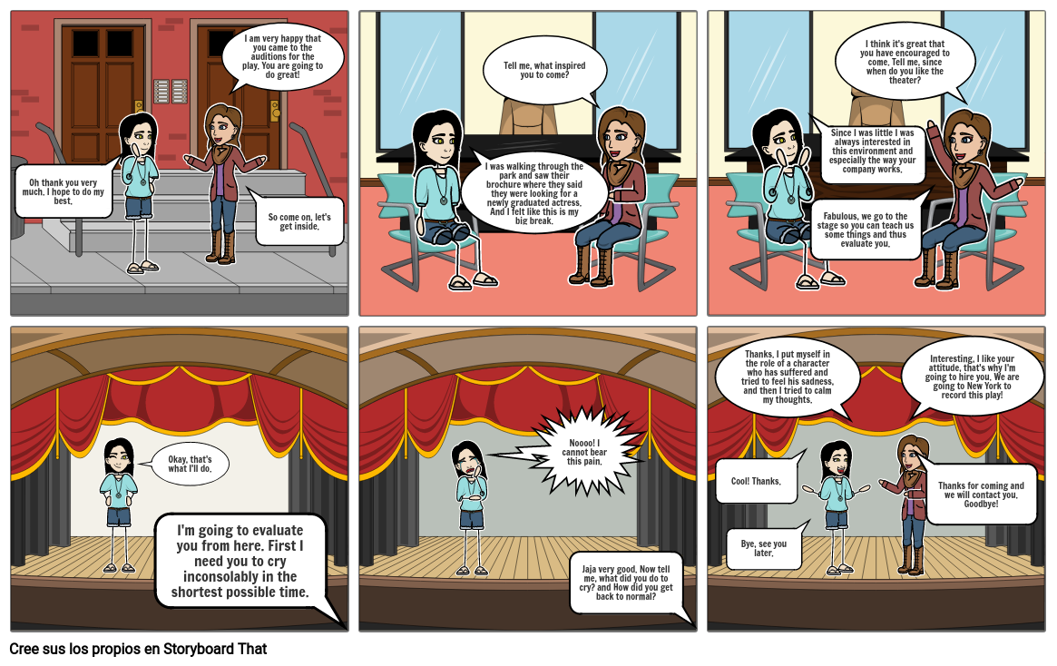 My First Job Interview Storyboard Por Ea477ea7 