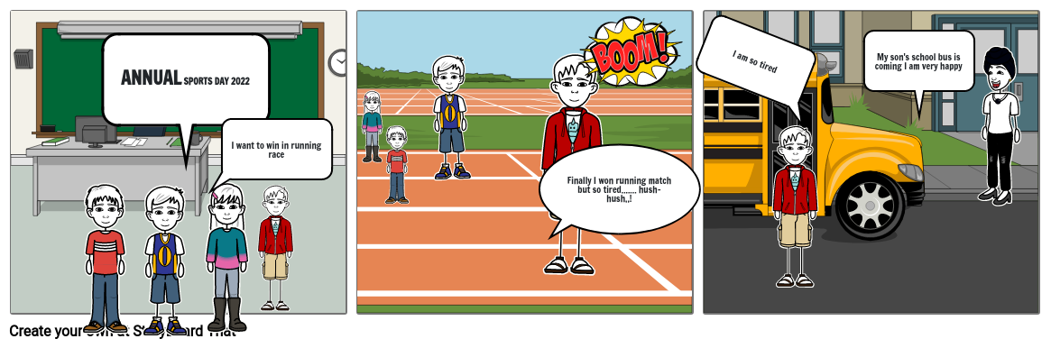 School Running Race Storyboard by ea5a6361