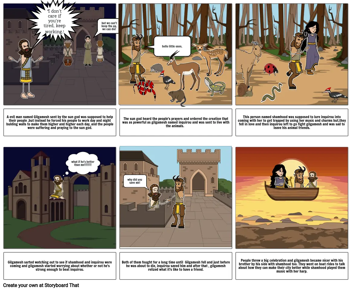 Gilgamesh storyboard project