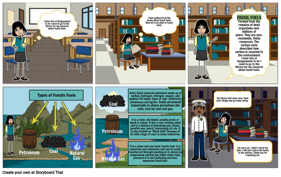 STORYBOARD ON COAL AND PETROLEUM Storyboard by eaab6db2