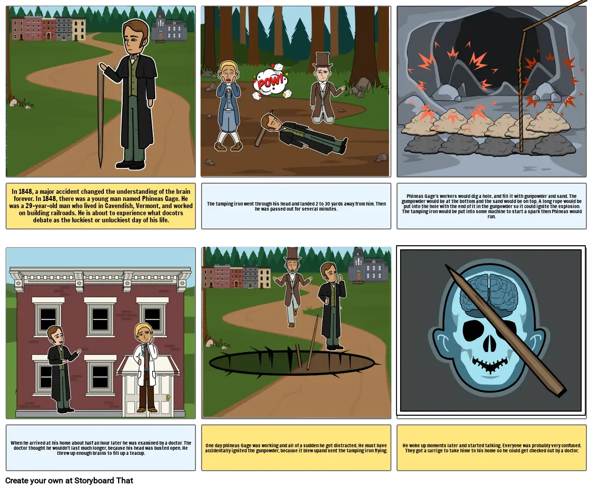 Phineas Gage Storyboard