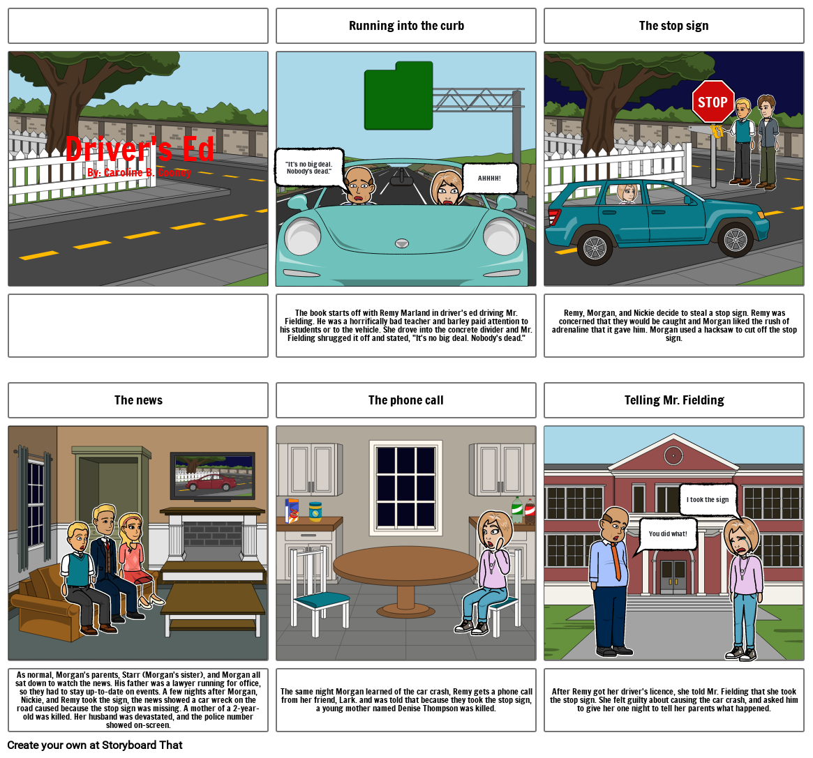 Driver's Ed Storyboard by ead1ce65
