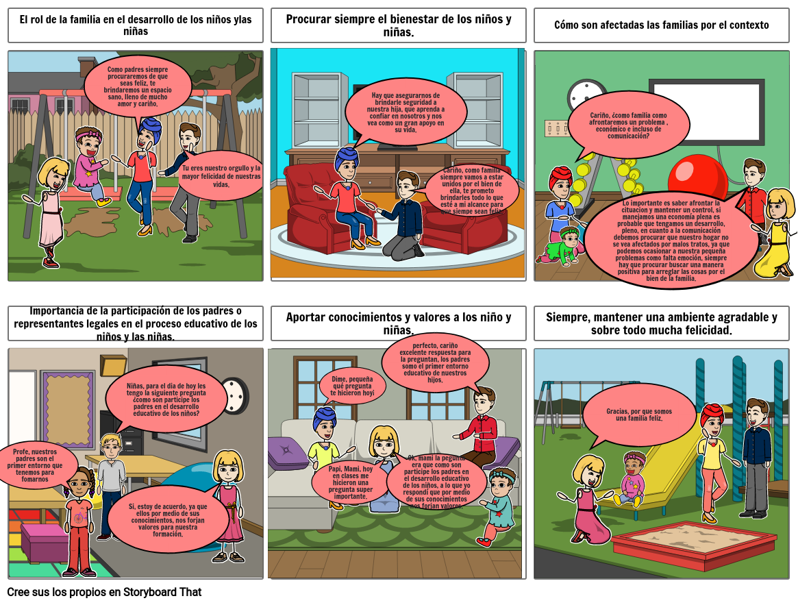 Mi Historieta Familiar Storyboard By Eadbb E