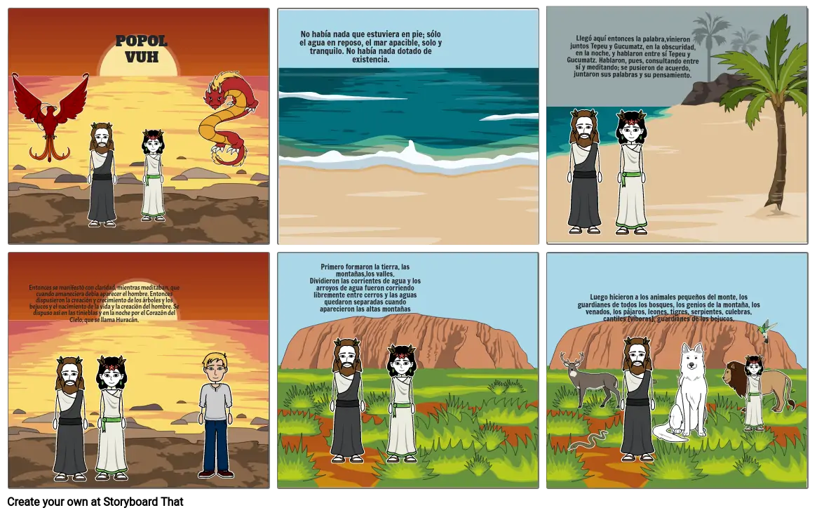 POPOL VUH Comic Storyboard By Eb1a4554