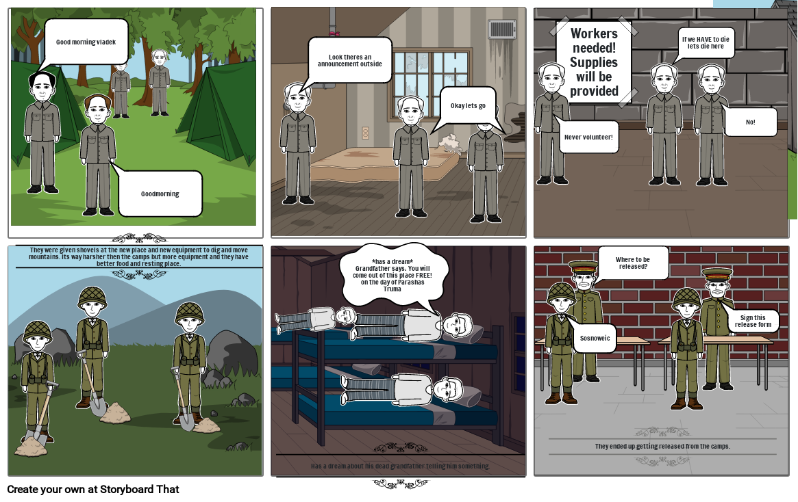 Maus Chapter 3 Prisoner Of War Storyboard by eb2f6343