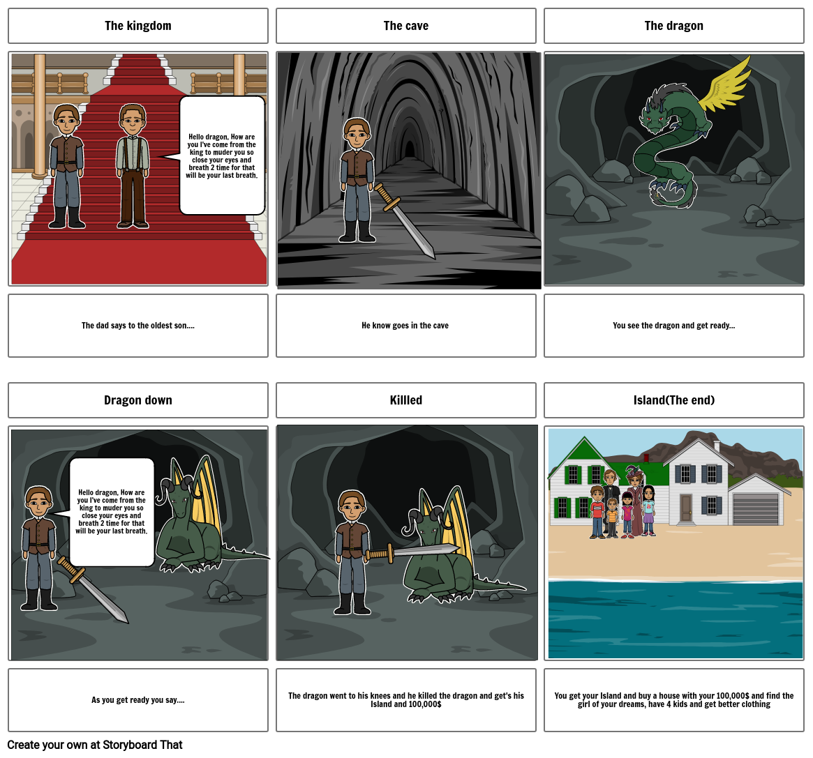 Dragon Storyboard by eb437c40