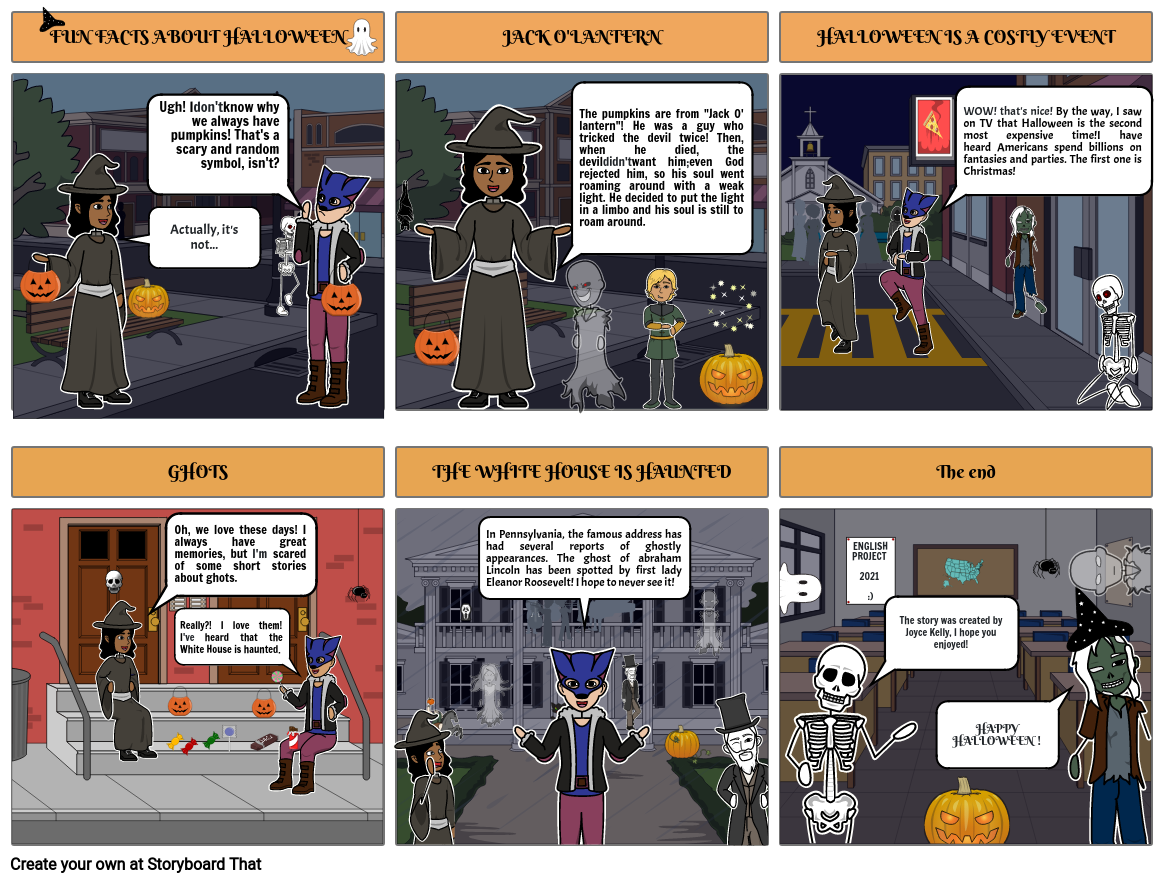 FUN FACTS ABOUT HALLOWEEN Storyboard By Eb61abfa