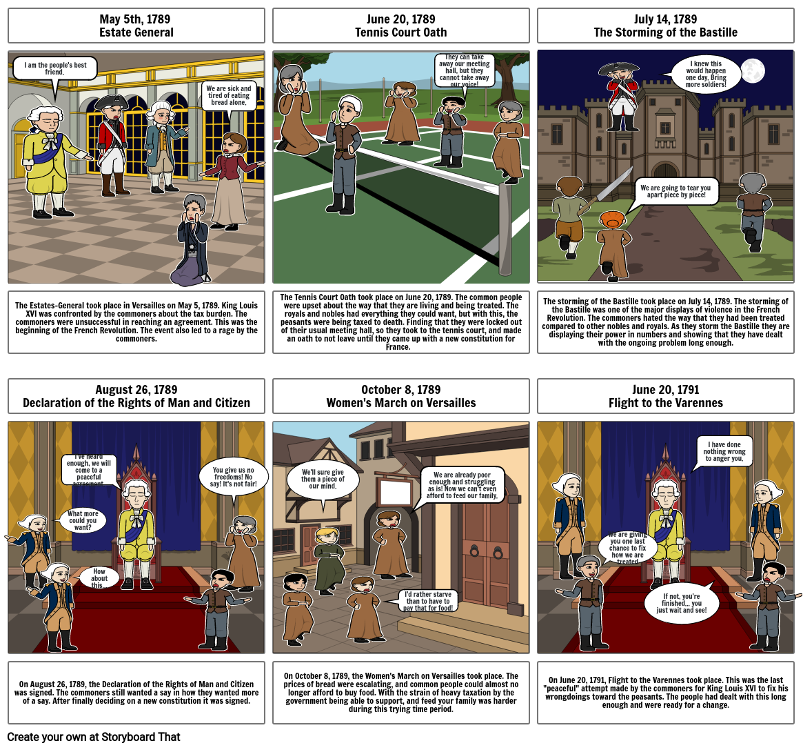 French Revolution Storyboard Por Eb94eb74