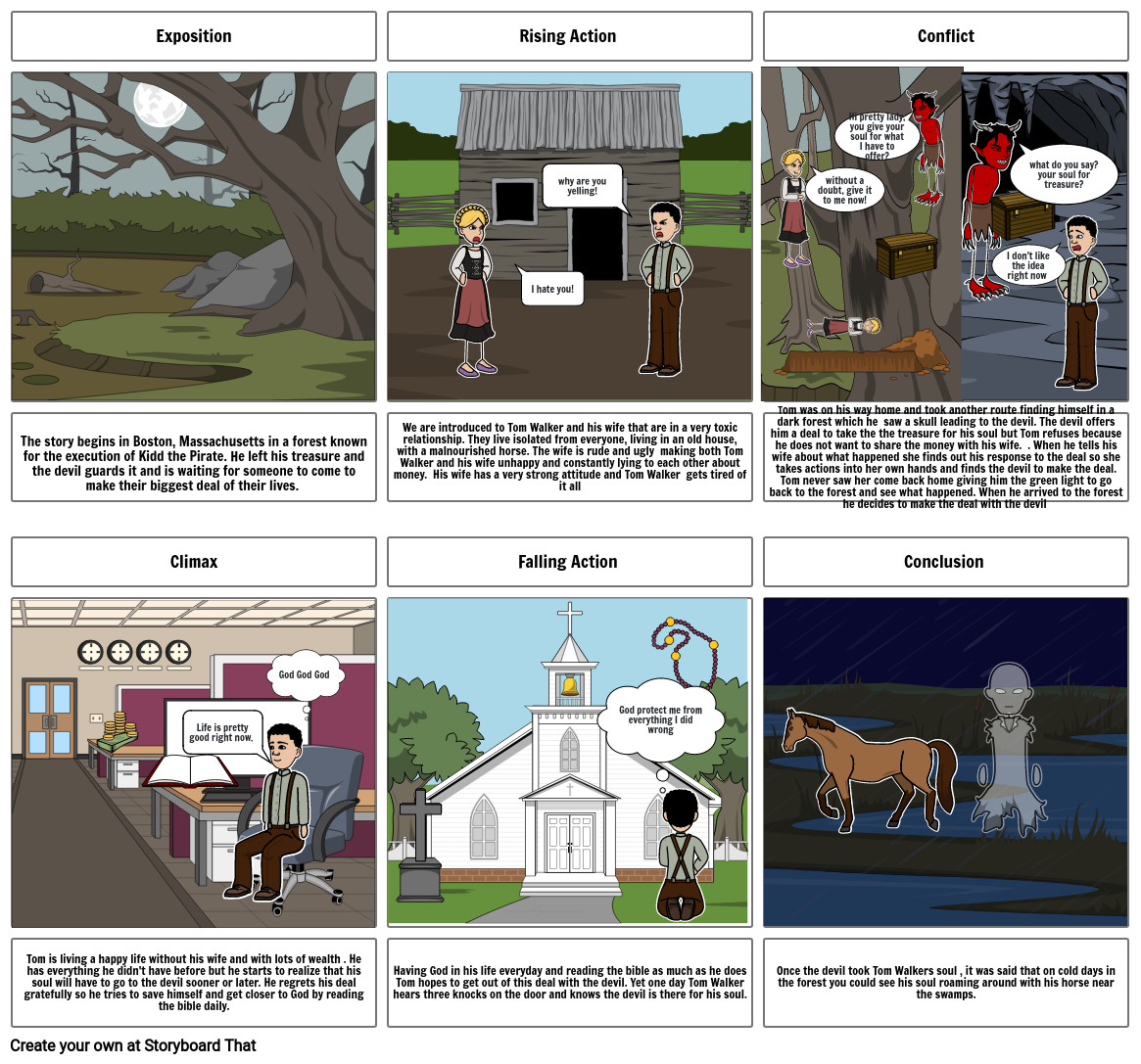 The devil and Tom Walker Storyboard by ebbe5a1f