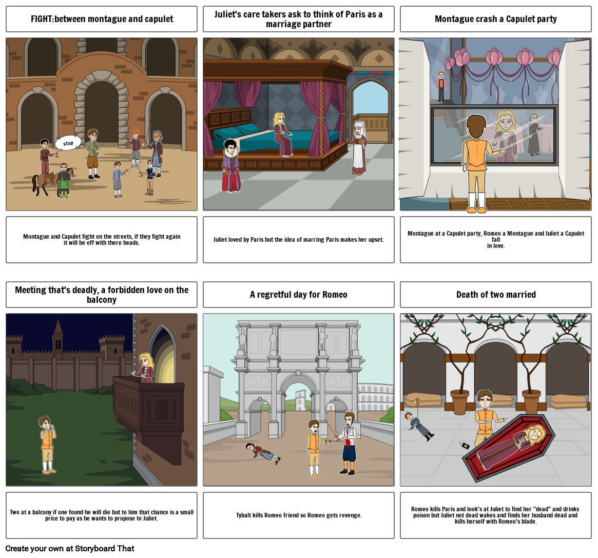 Romeo And Juliet Storyboard By Ebd01edf