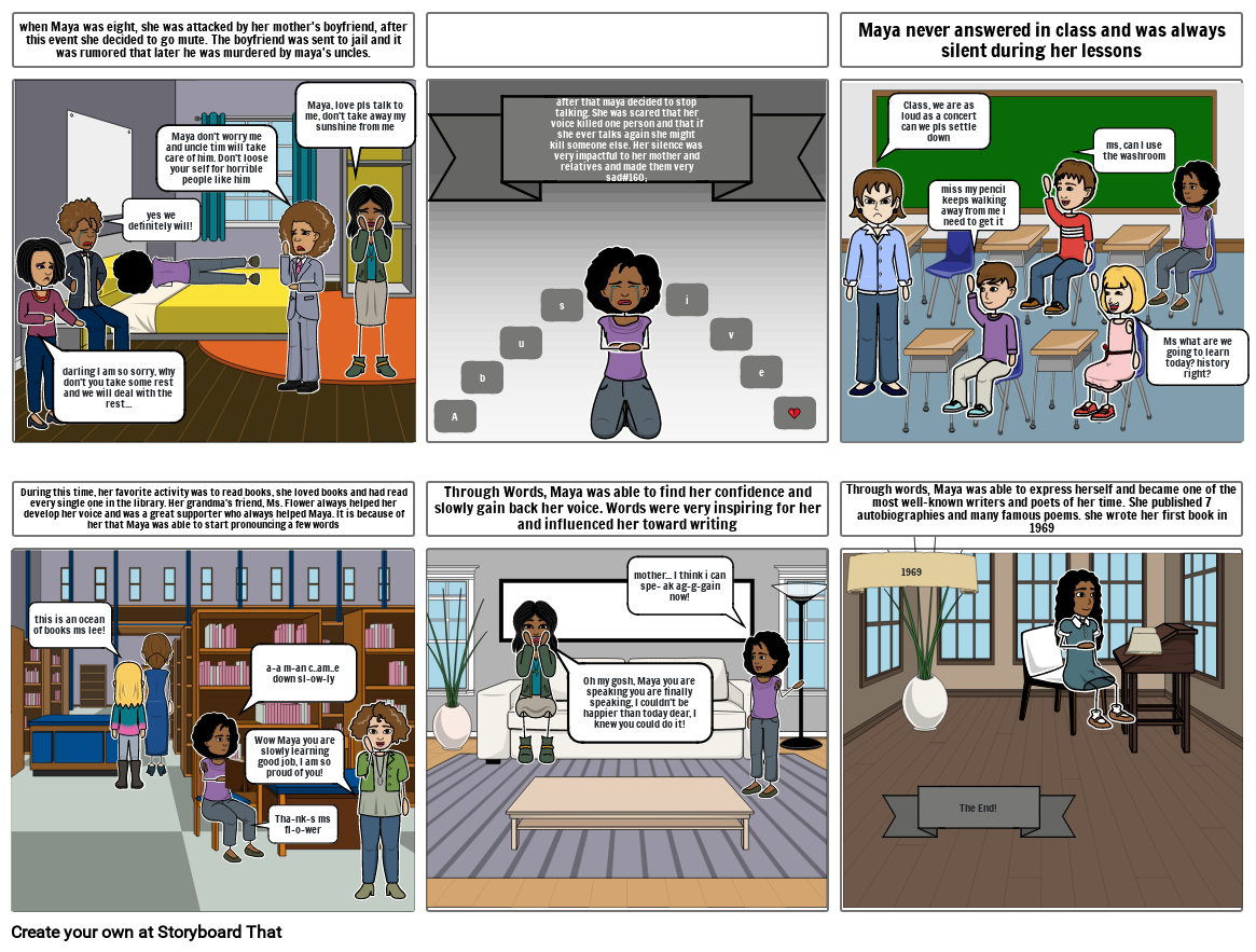 Maya Angelou Storyboard by ec45abb5