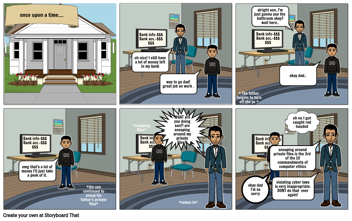 COMPUTER ETHICS COMIC STRIP Storyboard o ecko14