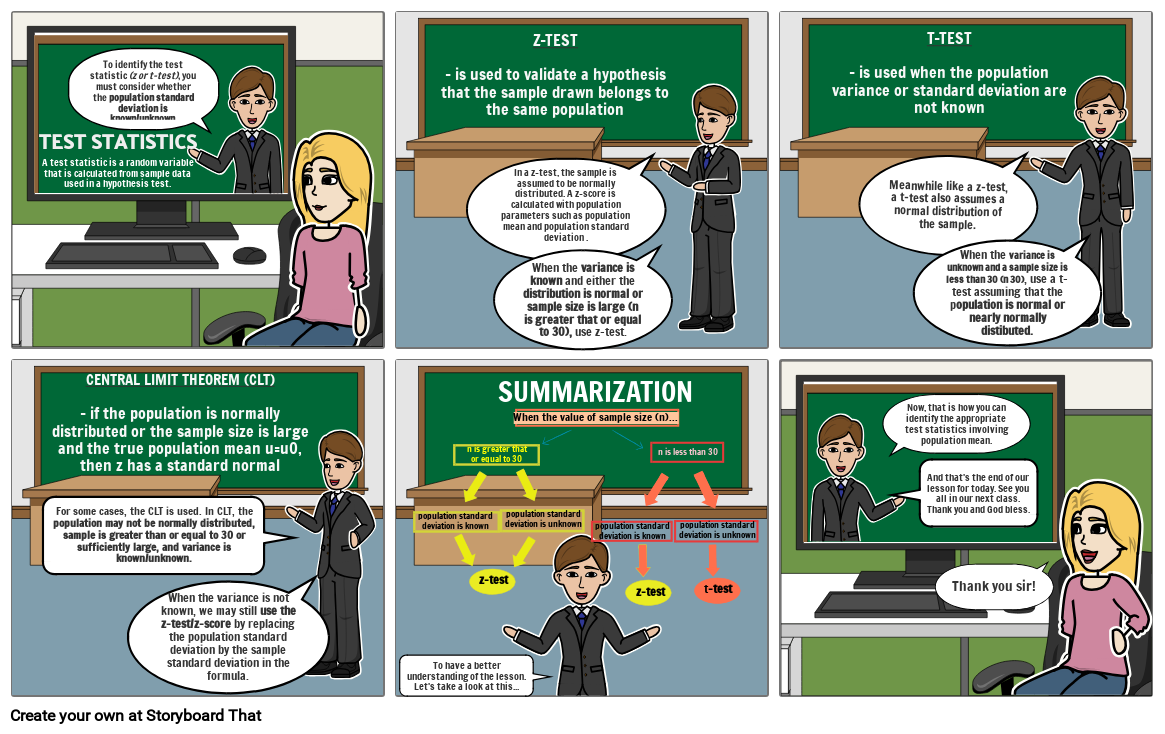 determine the appropriate tool when the variance is known, variance is unkn