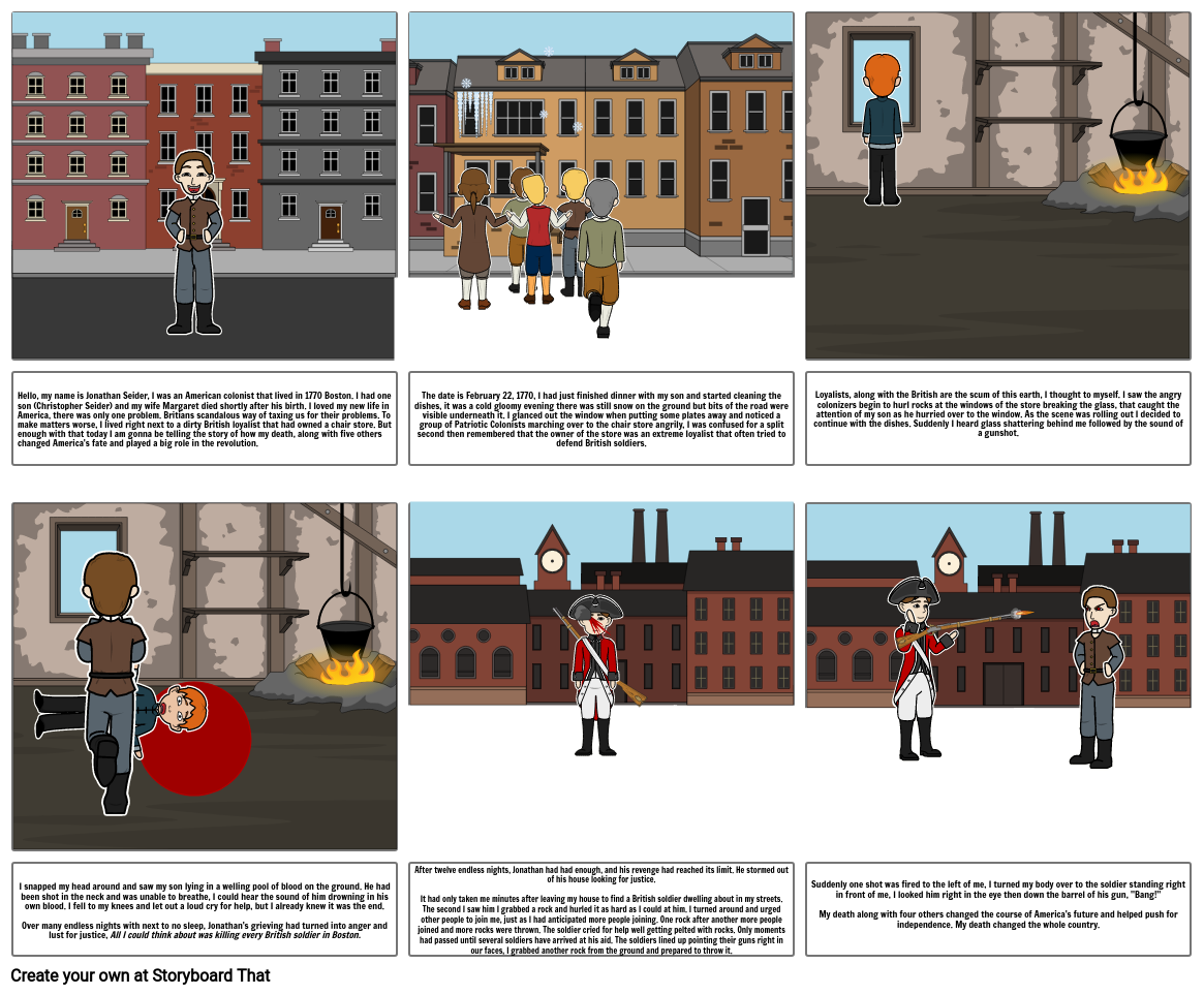 The Boston Massacre Storyboard by eda8aef0