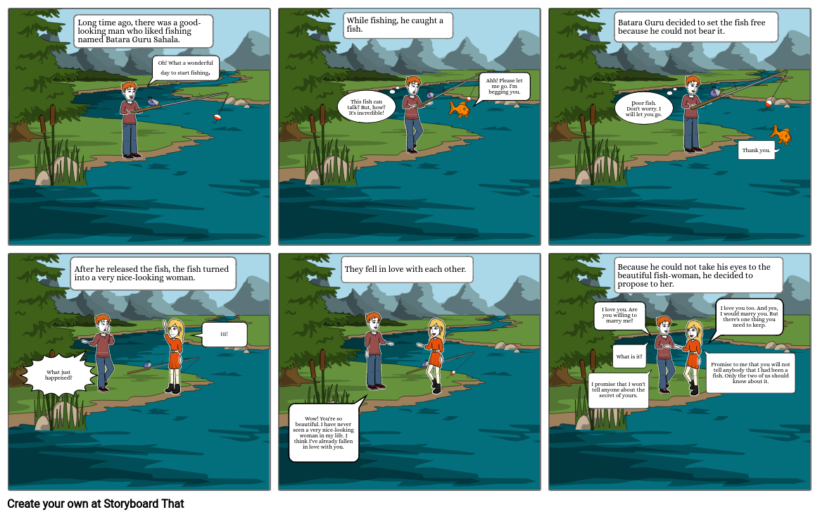 The Legend of Lake Toba Storyboard por ee717222