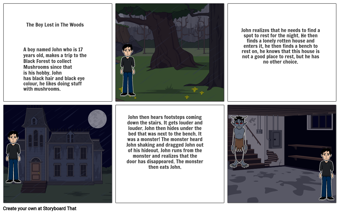 Scary Story Storyboard by eec2fa72