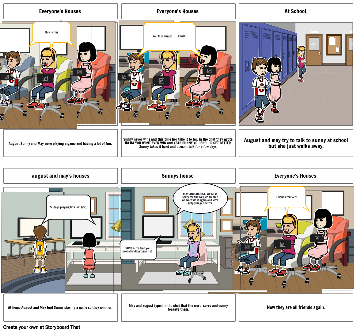 empathy comic strip Storyboard by ef03ceee
