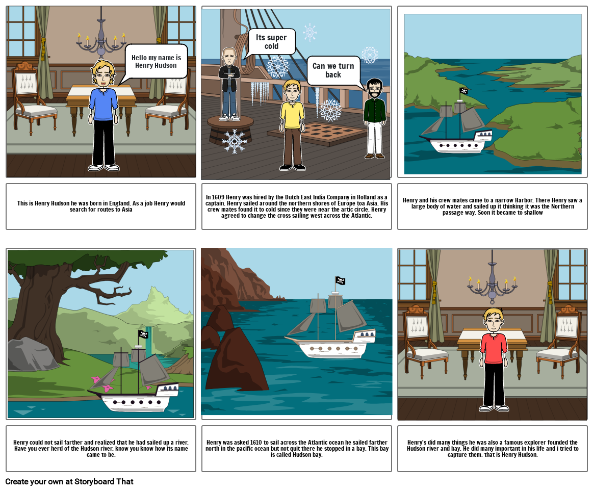 Henry Hudson Storyboard by ef11affa