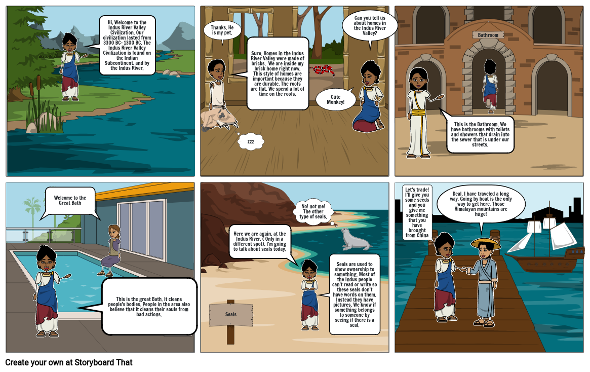 Indus River Valley Civilization Storyboard