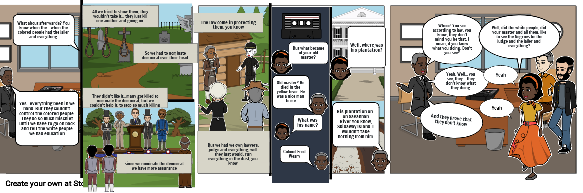 Voices From Slavery Comic