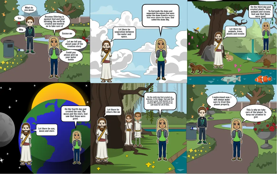 Religion comic strip