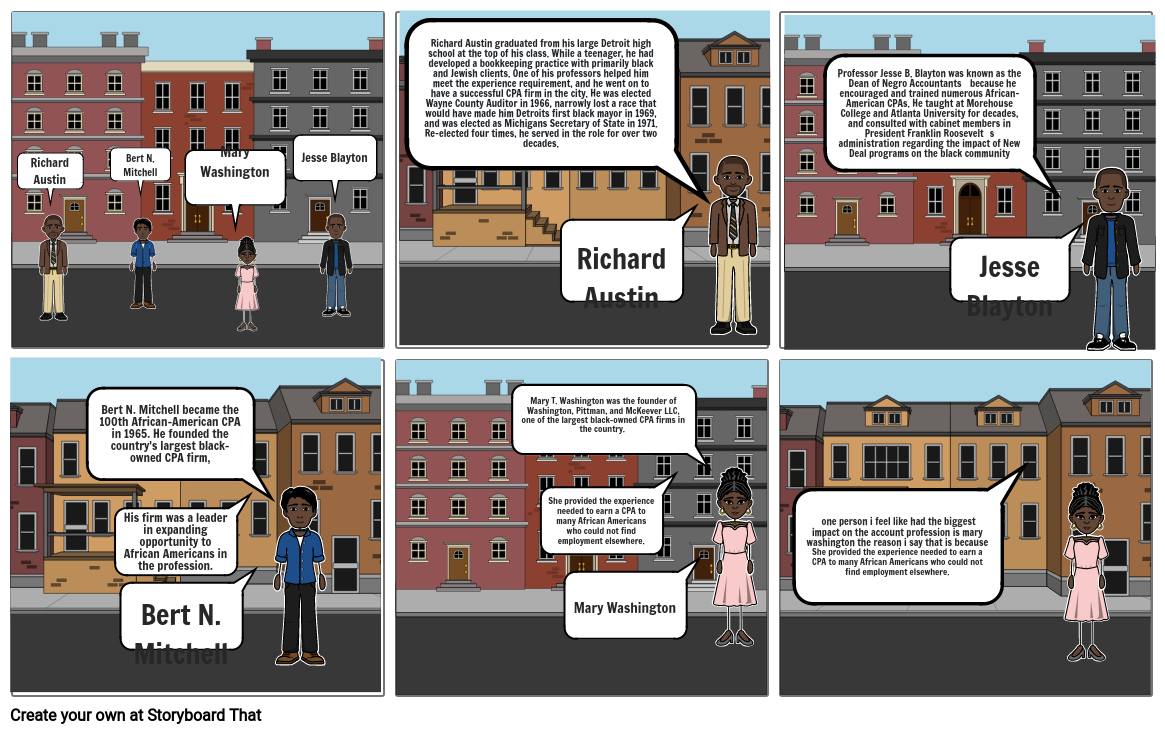 Famous African American Storyboard by ef7182d8