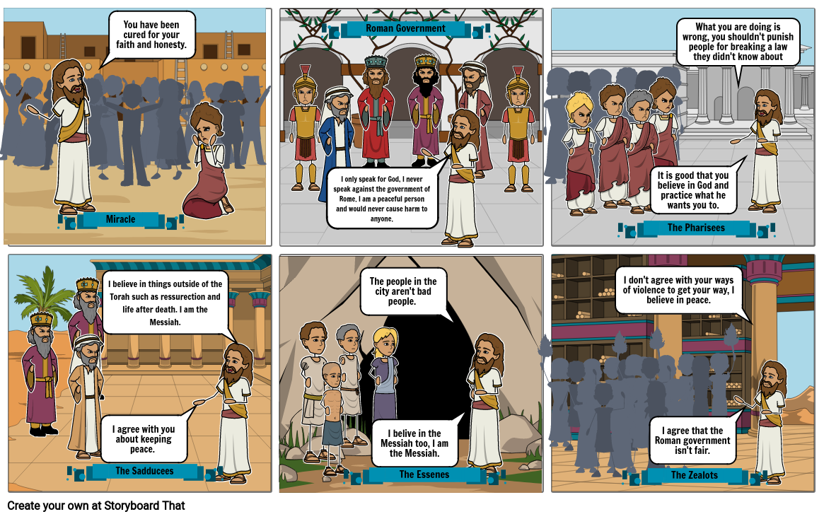 Religion Project Storyboard by ef7ce0a319989