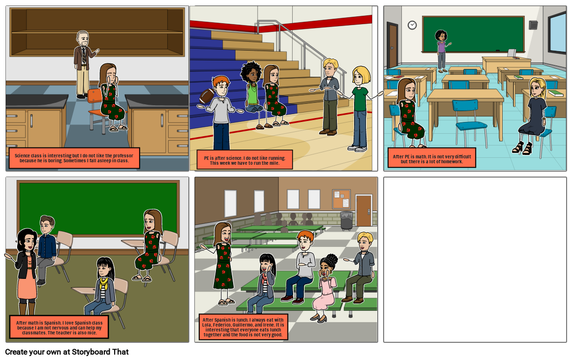 Spanish Comic Strip Storyboard by ef82cc19