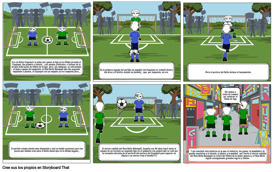 HISTORIA DE FÚTBOL Storyboard by ef89e987