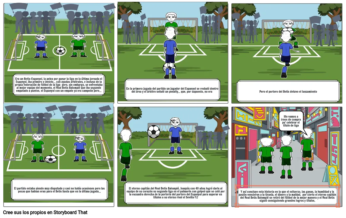 HISTORIA DE FÚTBOL Storyboard by ef89e987