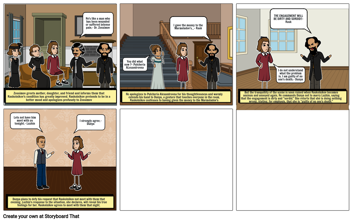 Crime & Punishment Storyboard