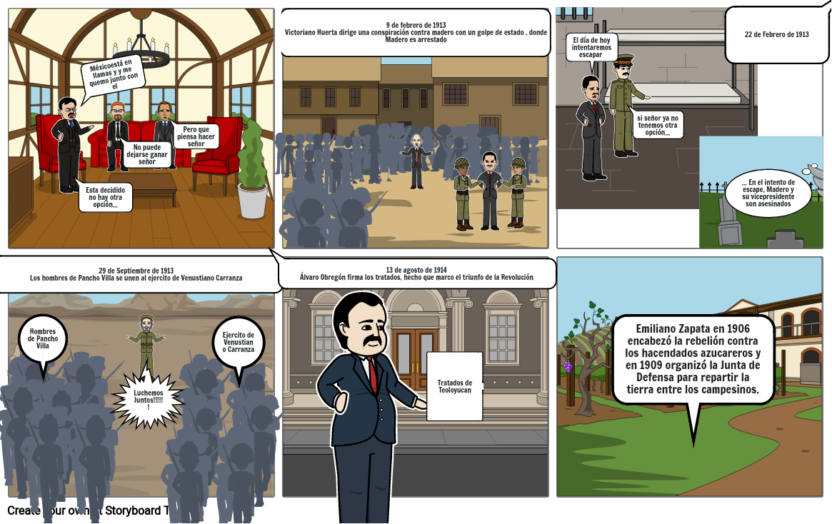 La Revolucion Mexicana II Storyboard by efef2119