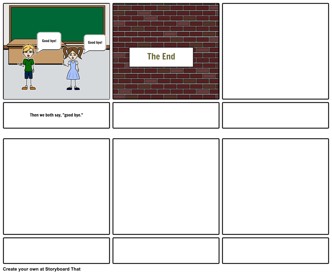 The Farewell Storyboard O Eforgey