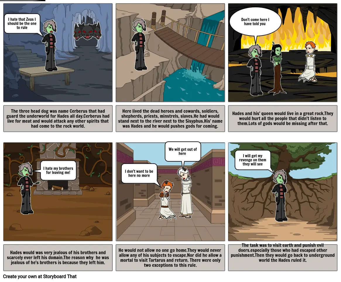 Hades storyborad