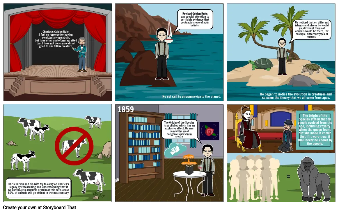 Charles Darwin Storyboard