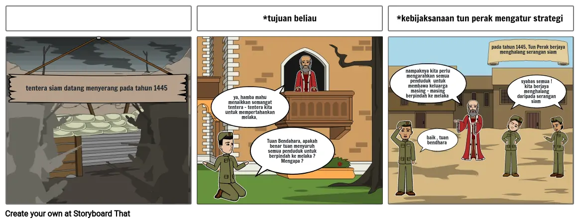 tun perak menghalang siam Storyboard por eisyanellos