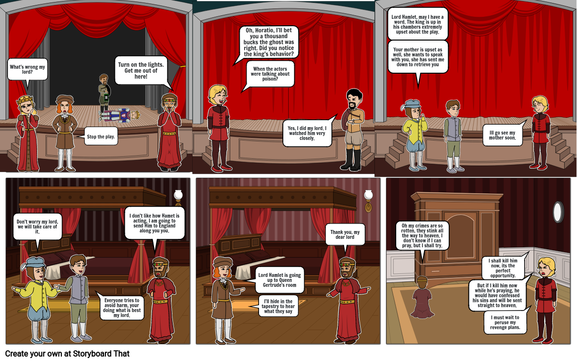 hamlet comic strip assignment