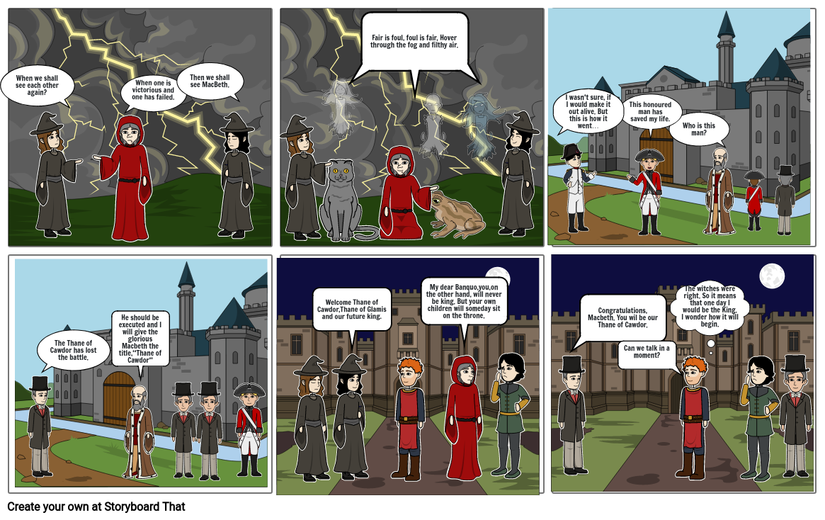 Macbeth Storyboard by ela1306_