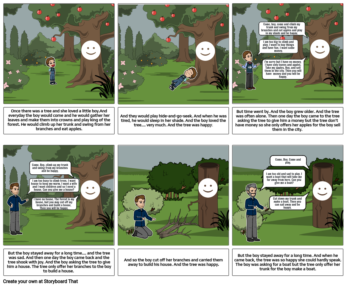 The Giving Tree Storyboard By Eli5740