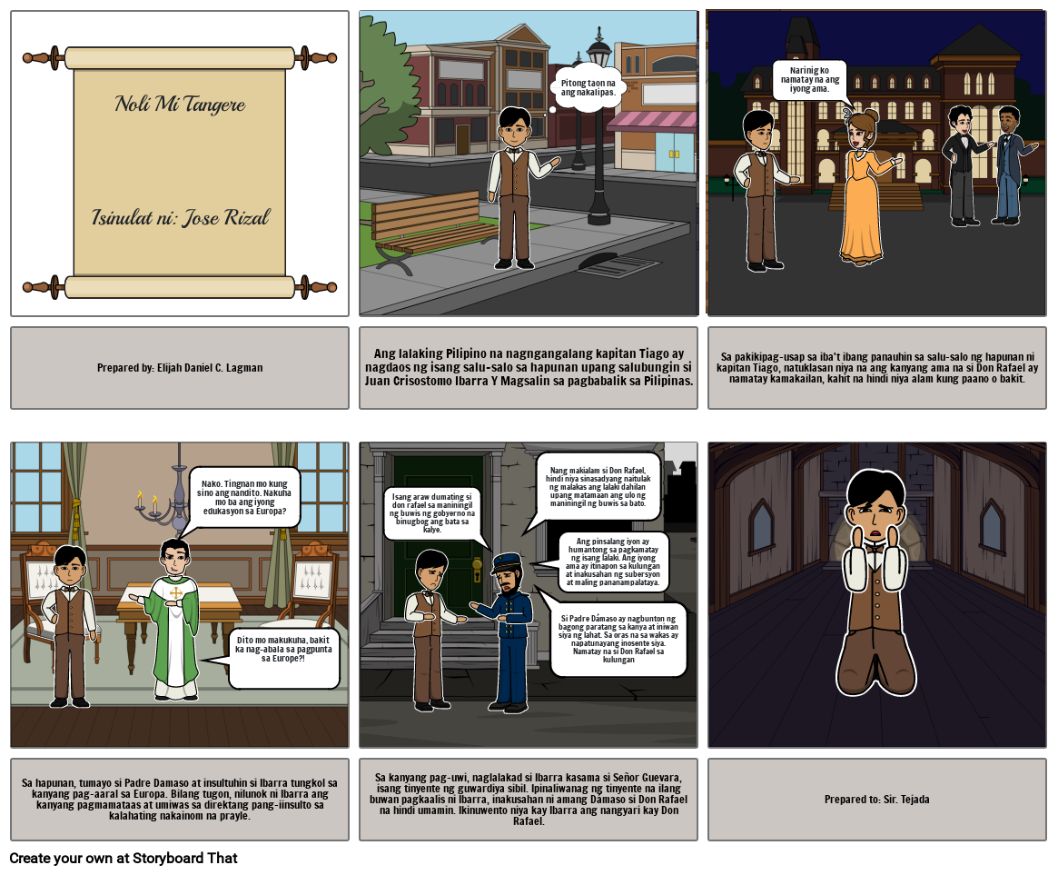 Noli Mi Tangere Storyboard Par Elijah31723 1934