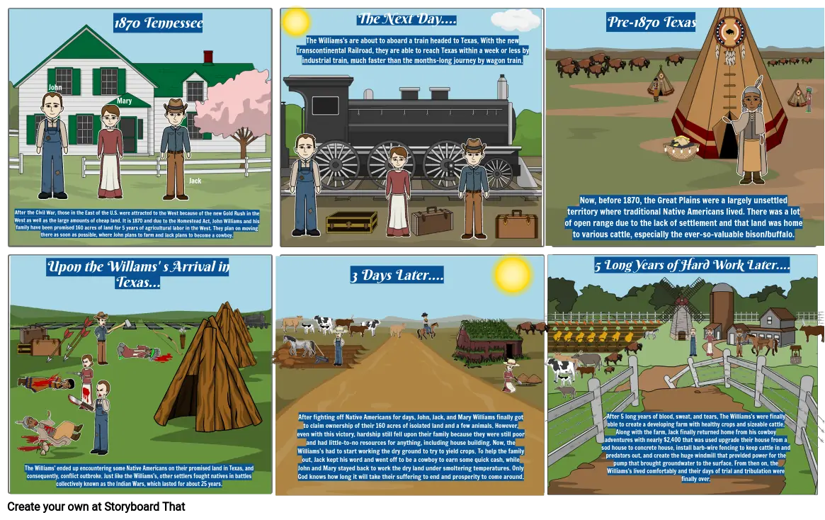 Settling the West Storyboard