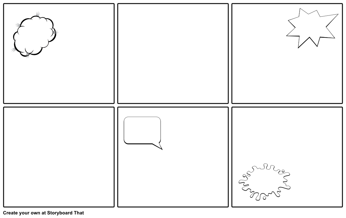 Blank Comic Strip Template Storyboard by emily